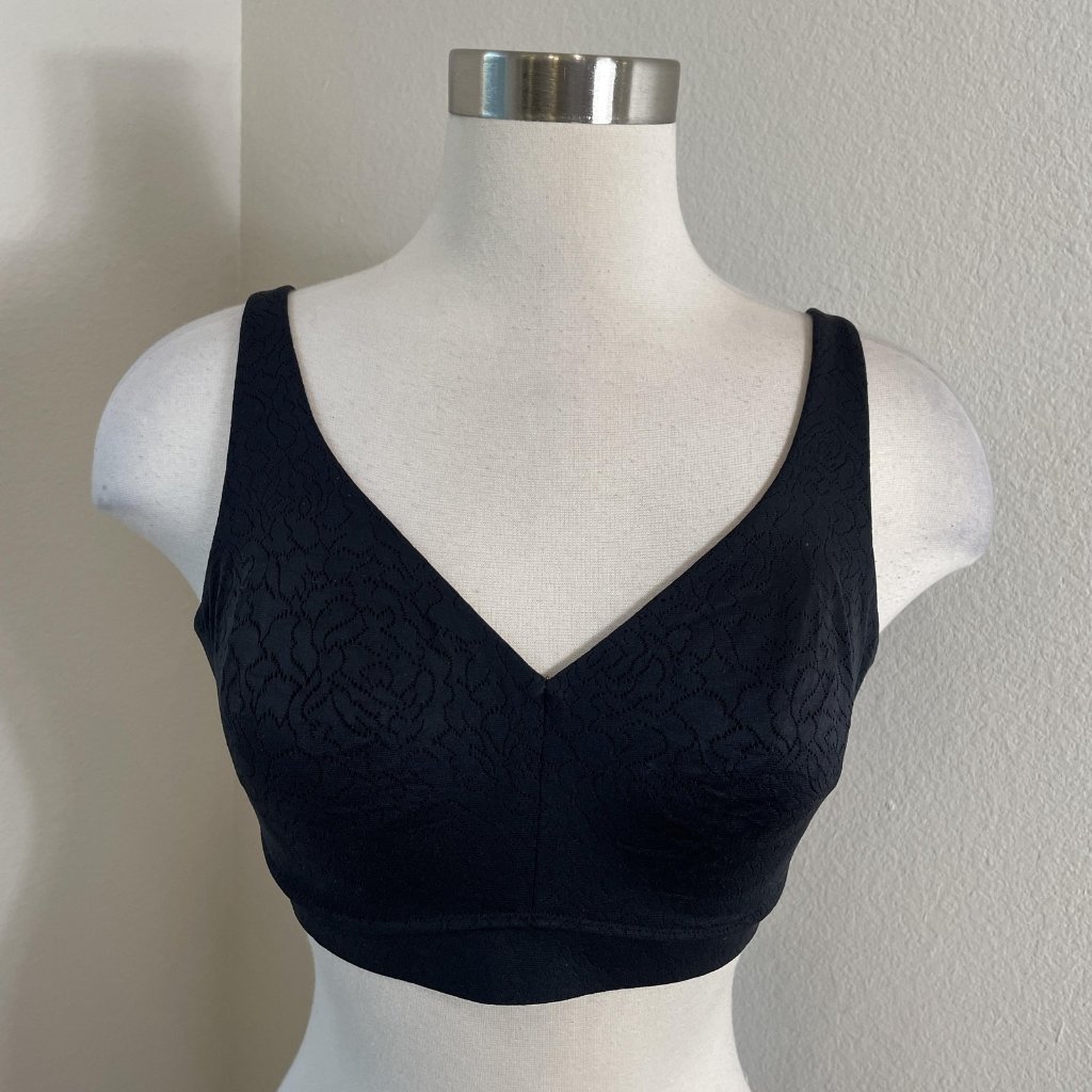Wacoal Bra Womens 36d Black Wire Free Inside Job Lace Wireless Comfort 852345